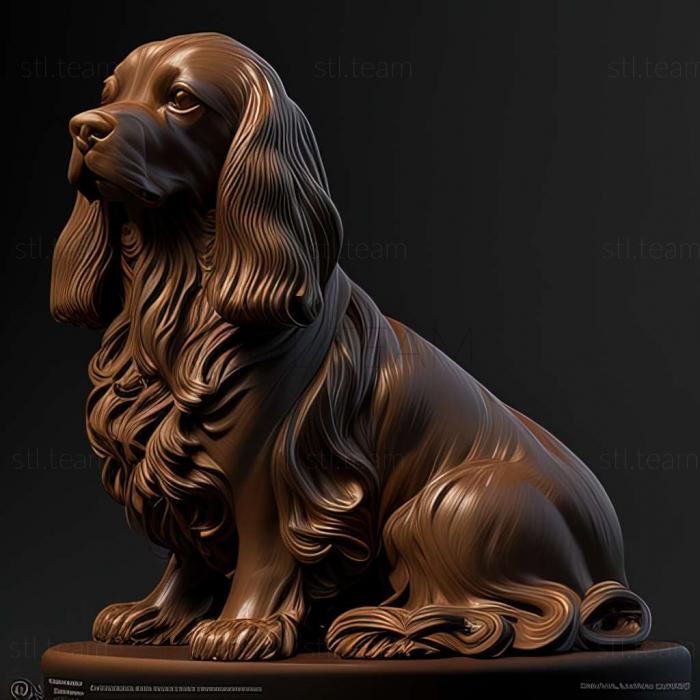 3D model Sussex Spaniel dog (STL)